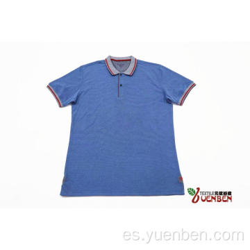 Tejido jacquard con cuello en contraste y camisa bordada